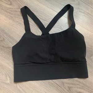 Athleta Warrior Longline Sports Bra A-C black small